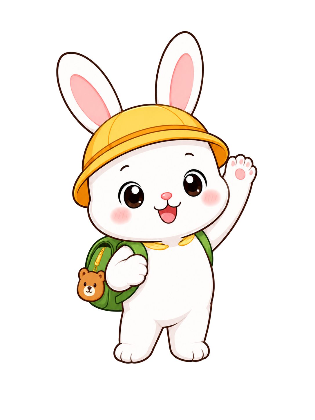 Tutu mascot waving